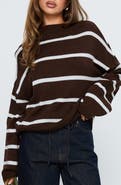 Princess Polly Alara Stripe Mock Neck Sweater
