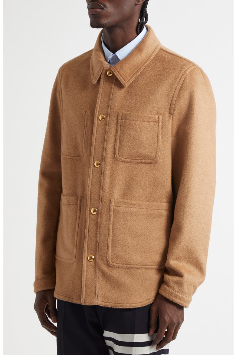 Utility Camel Hair Jacket, Alternate, color, CAMEL