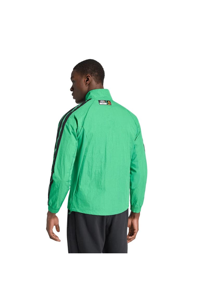 Men's adidas Green Jamaica National Team Anthem Full-Zip Jacket, Alternate, color, Green