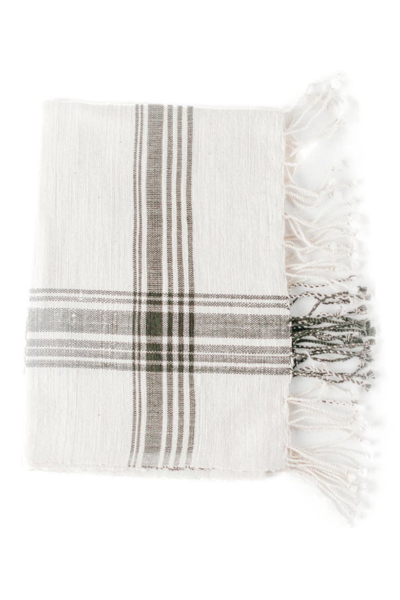 Cabin Hatch Cotton Hand Towel, Main, color, Gray