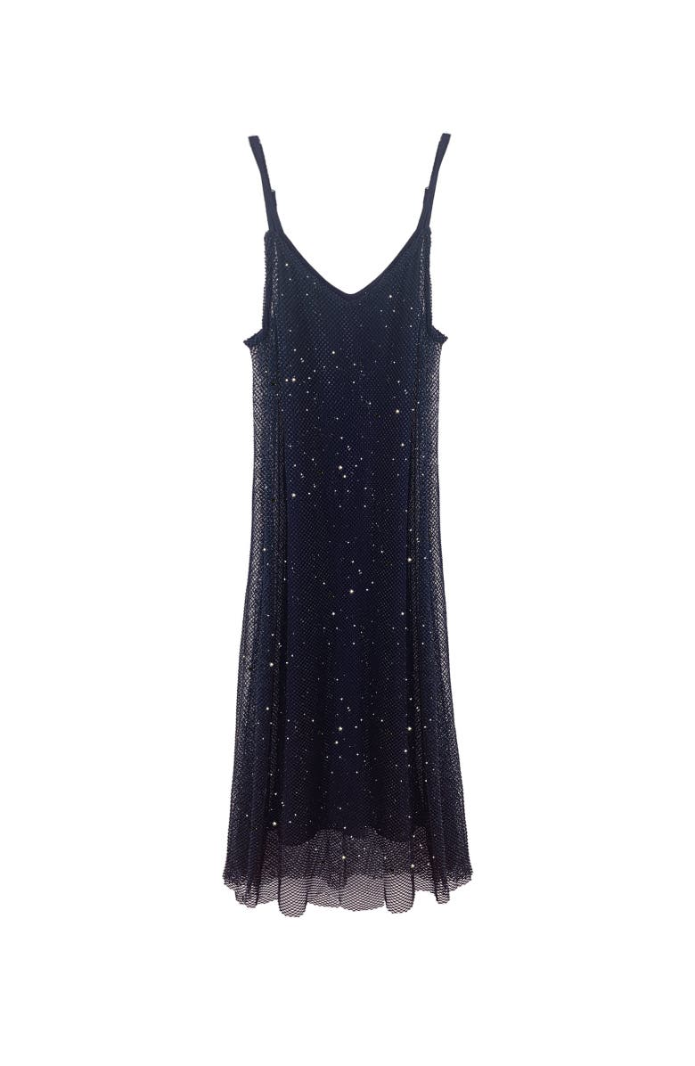 BAACAL The Crystal Stone Mesh Dress, Main, color, Midnight Blue
