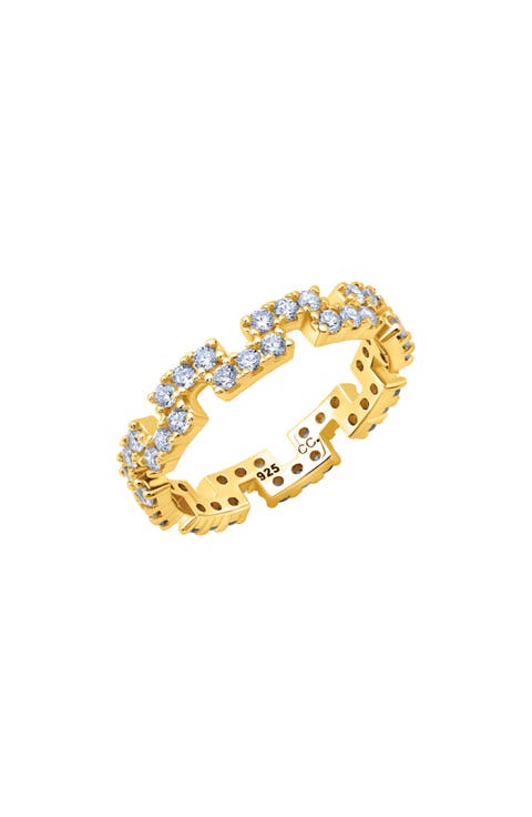 Cubic Zirconia Regal Eternity Band Ring