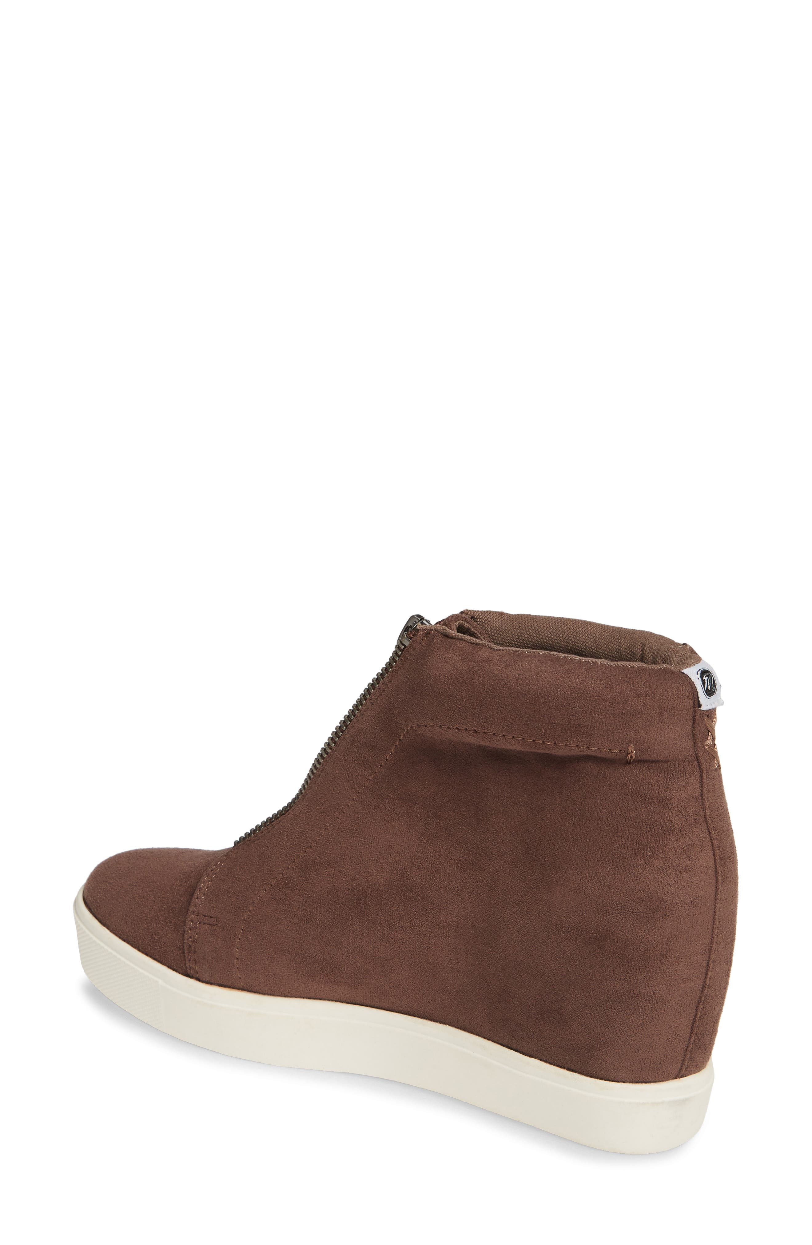 Zippy Hidden Wedge Sneaker, Alternate, color, CHOCOLATE