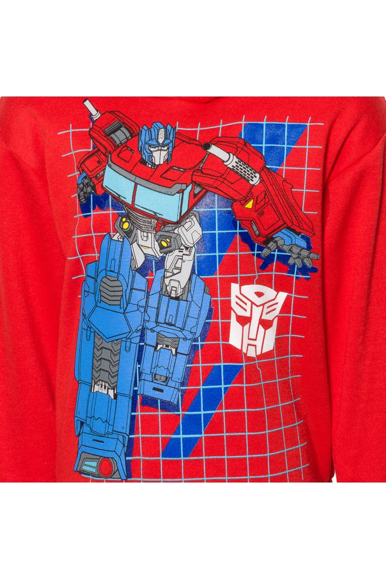 Fleece Hoodie and Pants Set, Alternate, color, Optimus Prime Red Navy