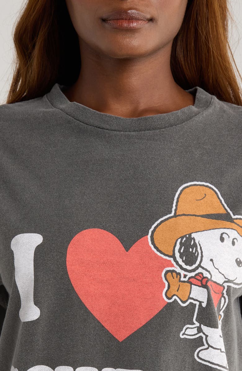 Junk Food Peanuts<sup>®</sup> Snoopy Cotton Graphic T-Shirt, Alternate, color, Vintage Black