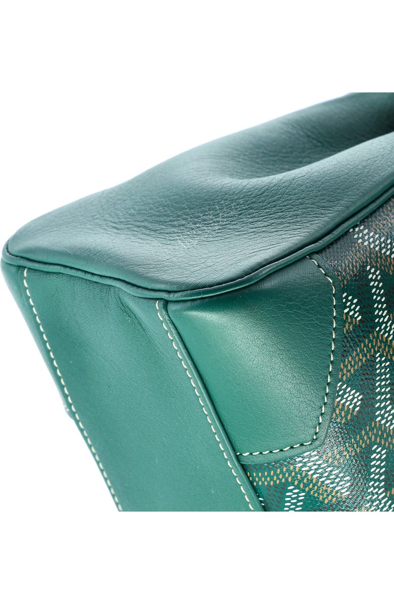 Pre-Owned Goyard Saigon Top Handle Bag Coated Canvas with Leather Mini, Alternate, color, Green