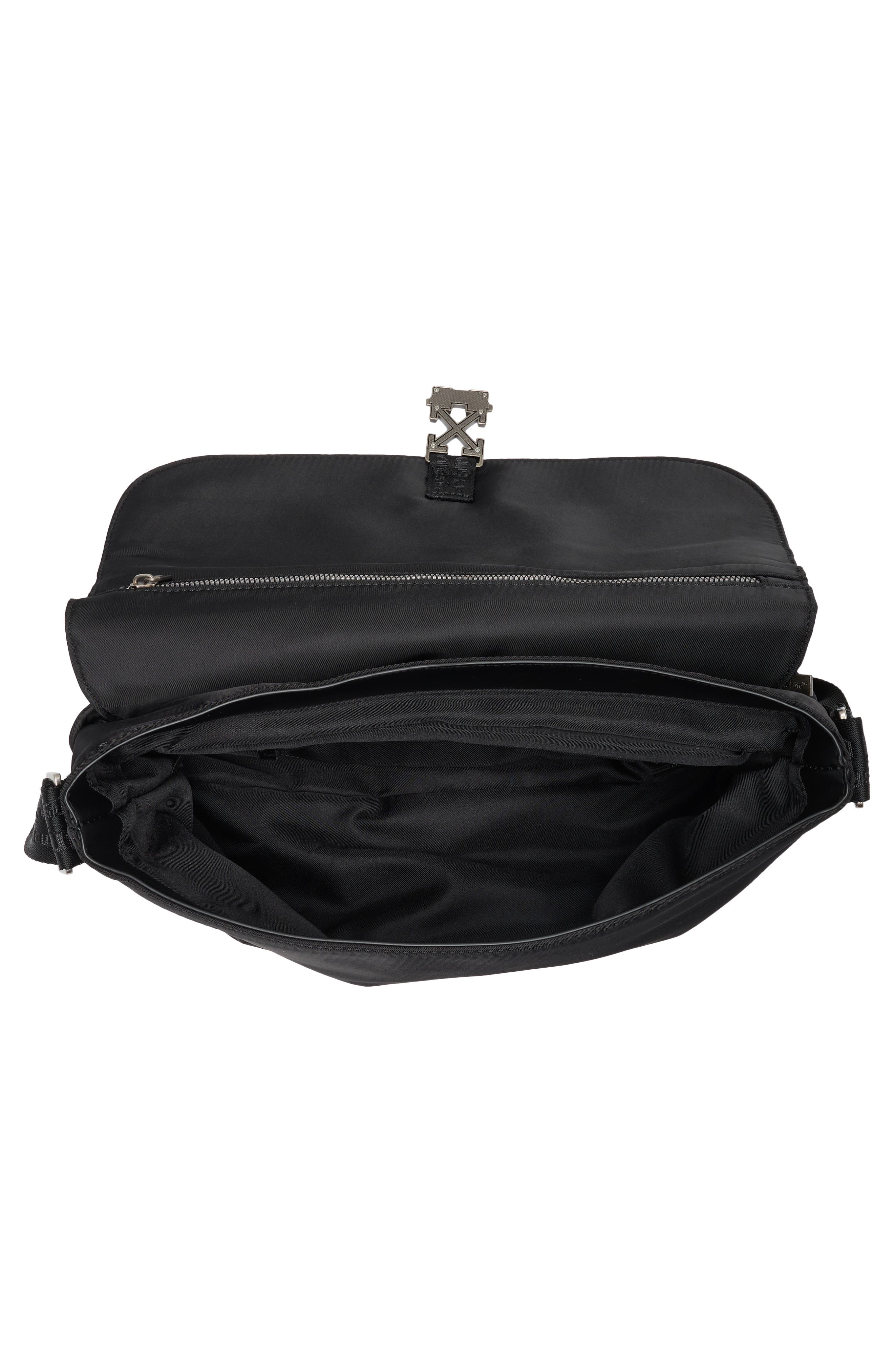 Crossbody Messenger Bag, Alternate, color, BLACK