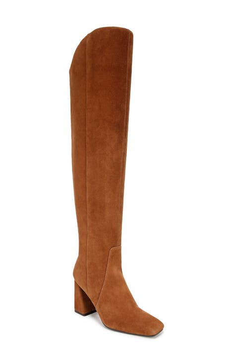 Genuine orders Suede Leather Knee High Boots Size 8.5