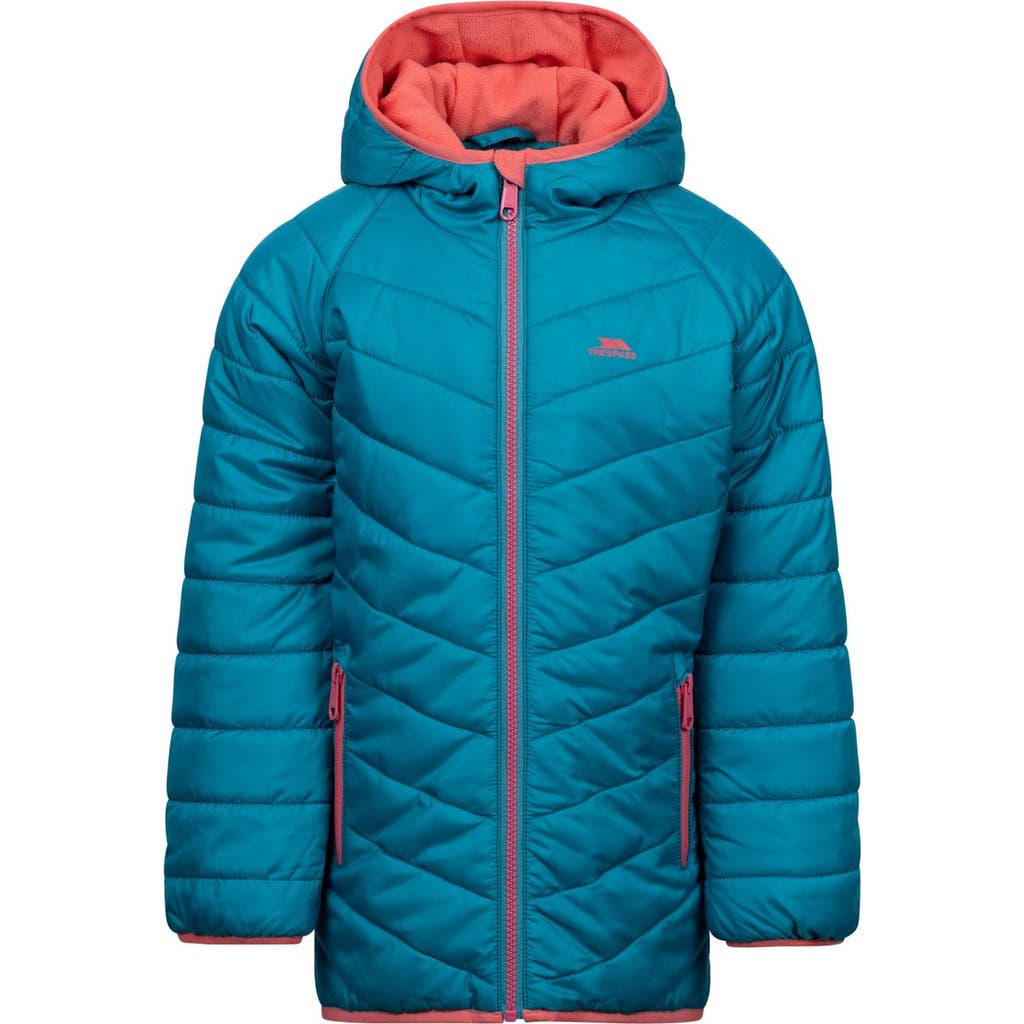 Trespass Childrens/kids Valard Quilted Jacket In Light Teal
