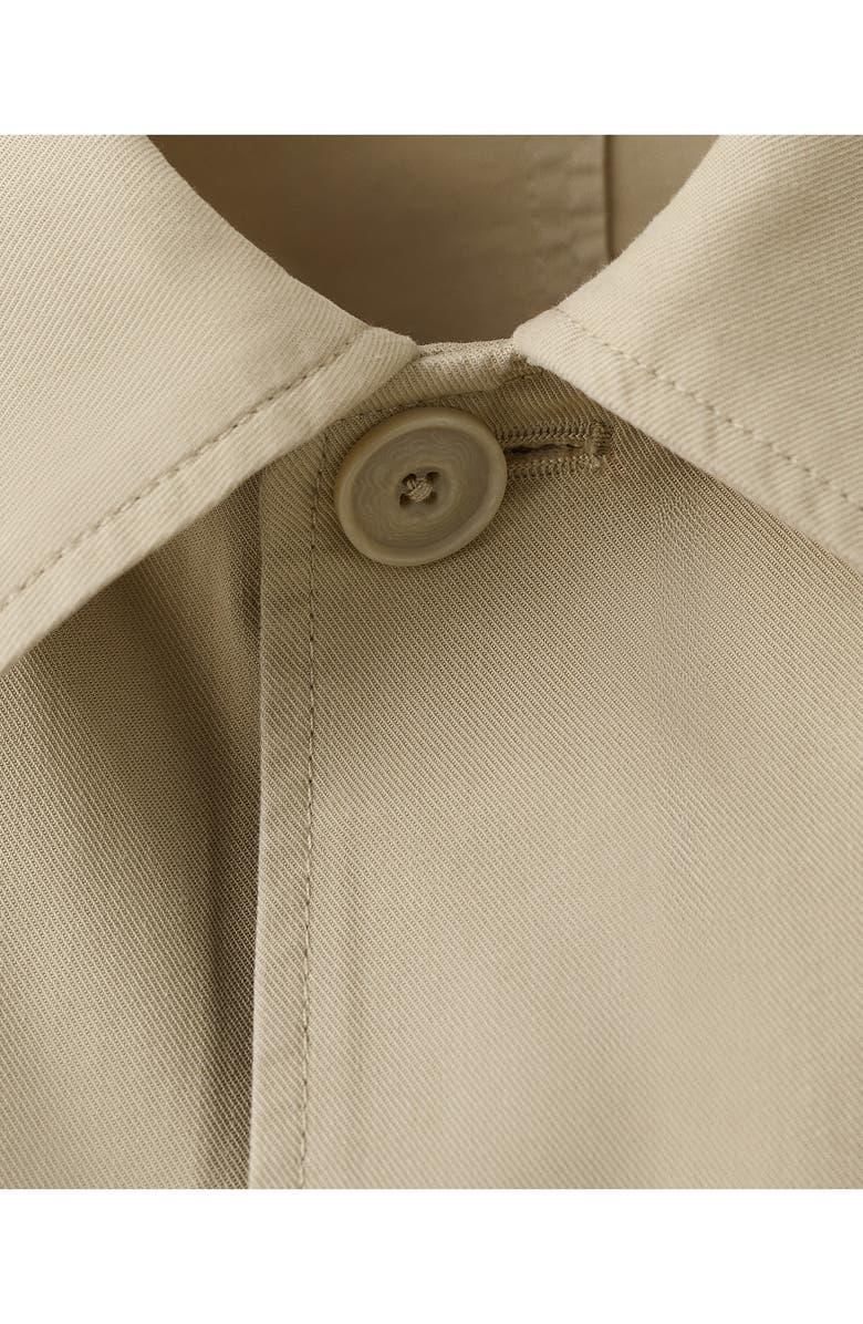 MANGO Cotton Blend Jacket, Alternate, color, Beige