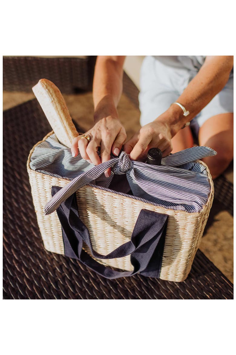 Parisian Picnic Basket, Alternate, color, BEIGE