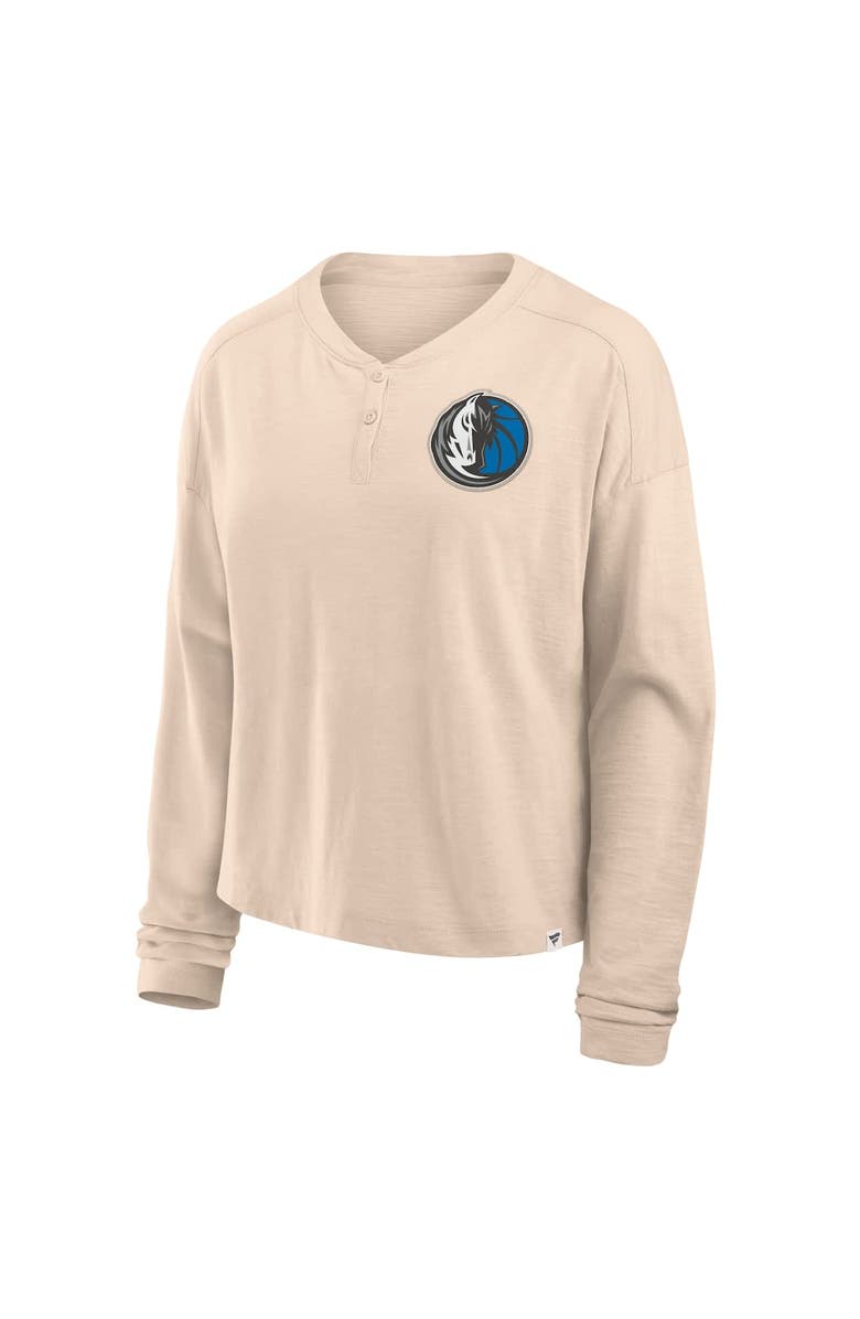 FANATICS Women
s Fanatics Natural Dallas Mavericks Boxed Out Drop Fashion Long Sleeve T-Shirt, Alternate, color, Natural