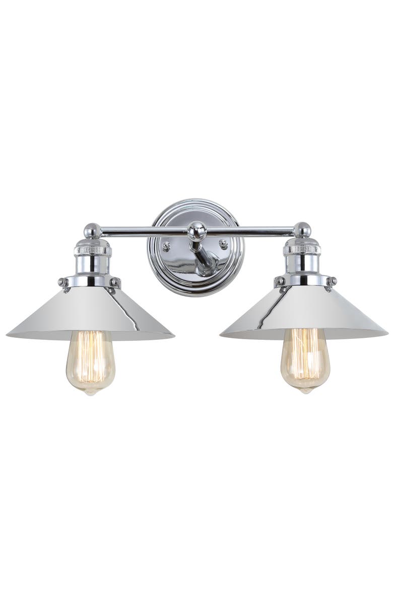 July 2-light Metal Vanity Light, Main, color, Chrome