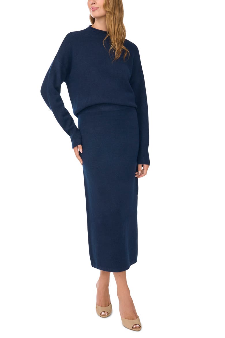 Loose Knit Crewneck Sweater, Alternate, color, CLASSIC NAVY