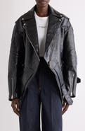 Givenchy Trapeze Leather Biker Jacket