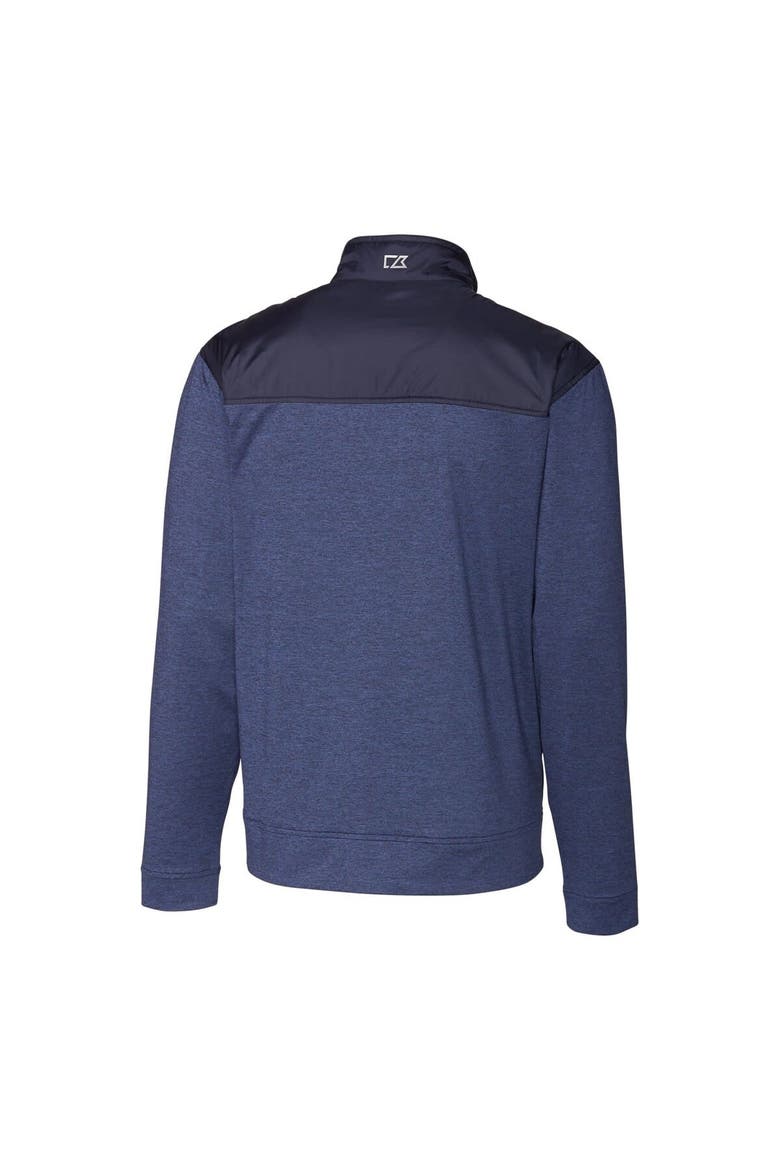 Men's Cutter & Buck Navy Los Angeles Chargers Throwback Logo Stealth Hybrid Quilted Full-Zip Windbreaker Jacket, Alternate, color, Navy