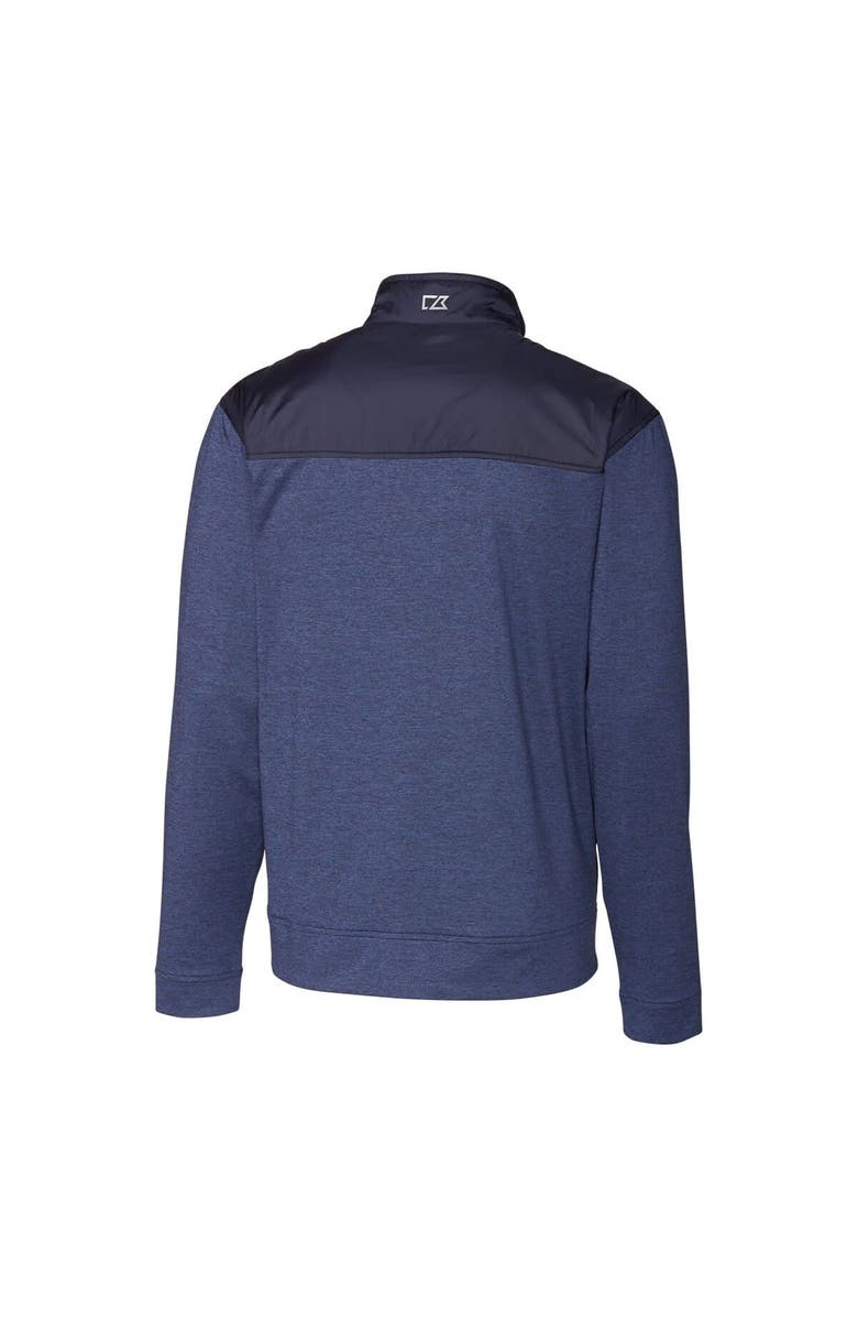 Cutter & Buck Men's Cutter & Buck Navy Los Angeles Chargers Throwback Logo Stealth Hybrid Quilted Full-Zip Windbreaker Jacket, Alternate, color, 