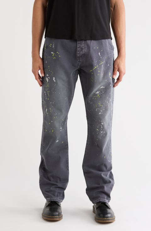 Embellished Paint Carpenter Jeans