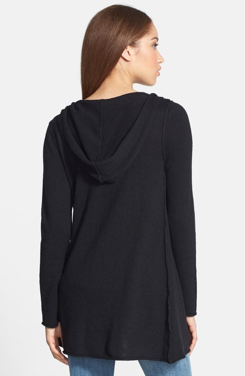 Caslon<sup>®</sup> Hooded Open Front Cardigan, Alternate, color, 