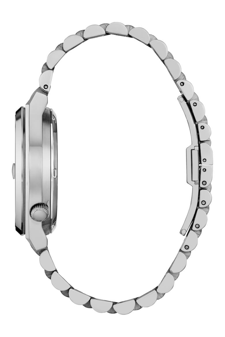 TSUYOSA 60 Black Automatic Bracelet Watch, 40mm, Alternate, color, SILVER-TONE