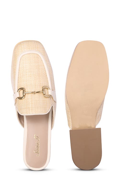 Saint G Izaara Bit Loafer Mule In Beige