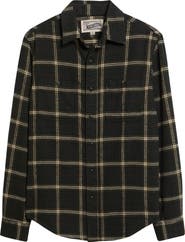 Schott NYC Plaid Flannel Button-Up Work Shirt