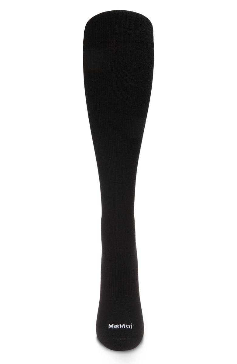 MeMoi Gender Inclusive Performance Compression Socks, Alternate, color, Black