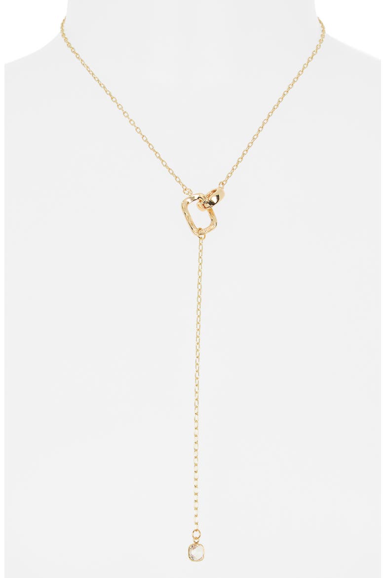 Link Y-Necklace, Alternate, color, GOLD