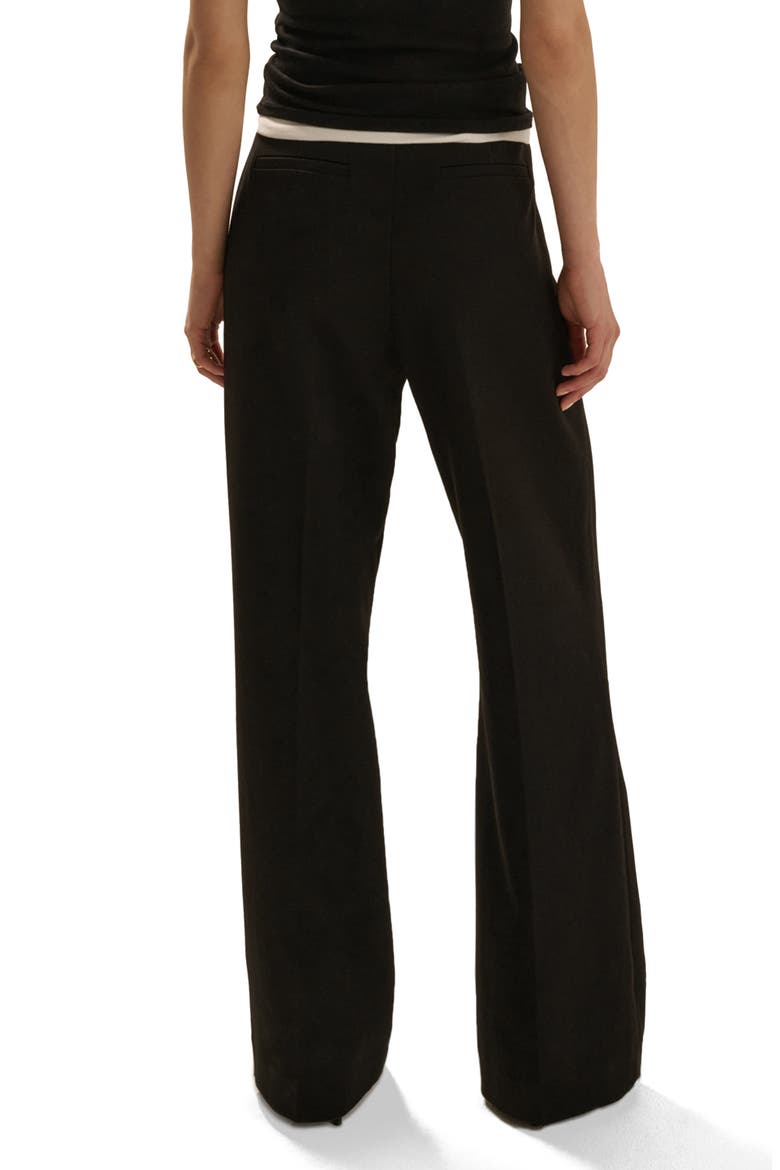 The Favorite High Waist Pleated Wide Leg Pants, Alternate, color, BLACK