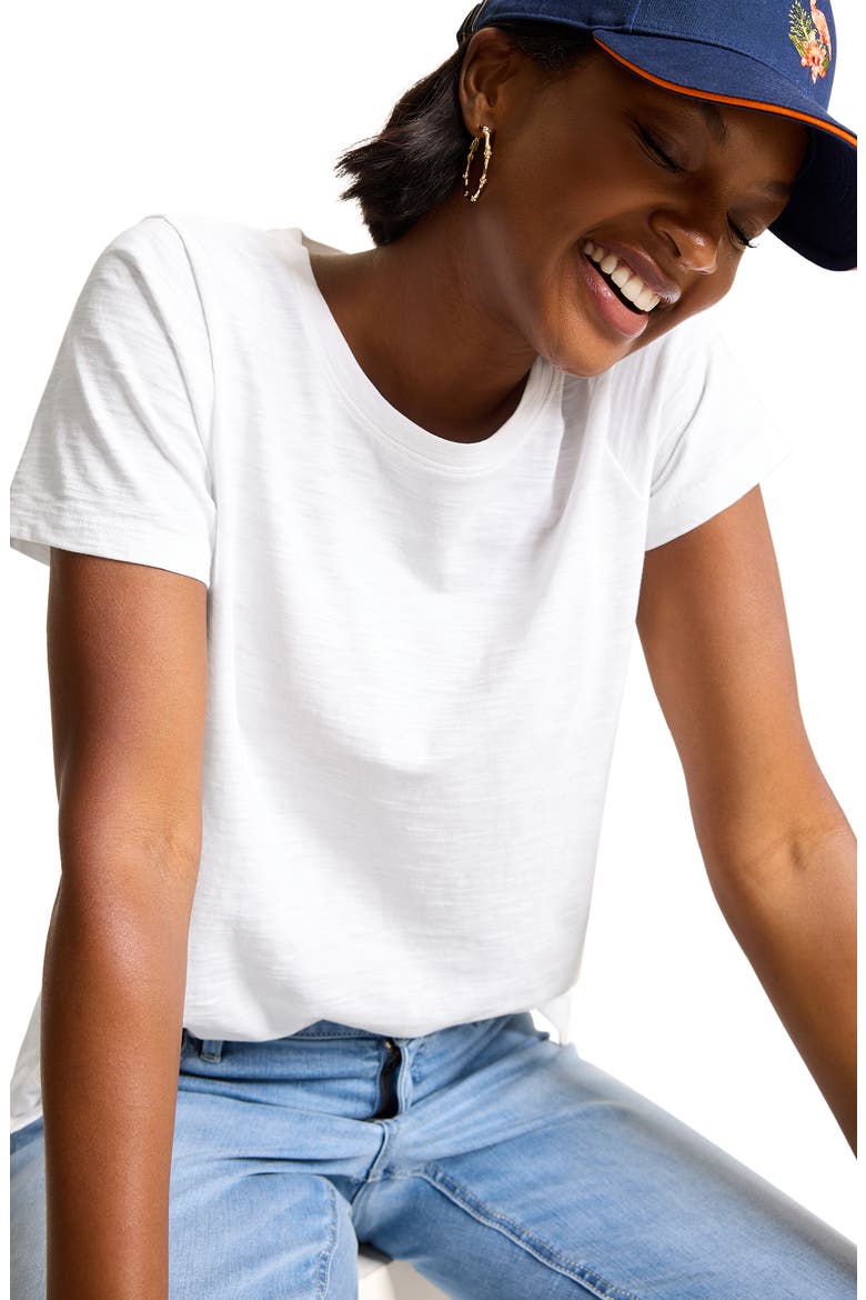 Indigo Palms Cotton T-Shirt, Alternate, color, WHITE