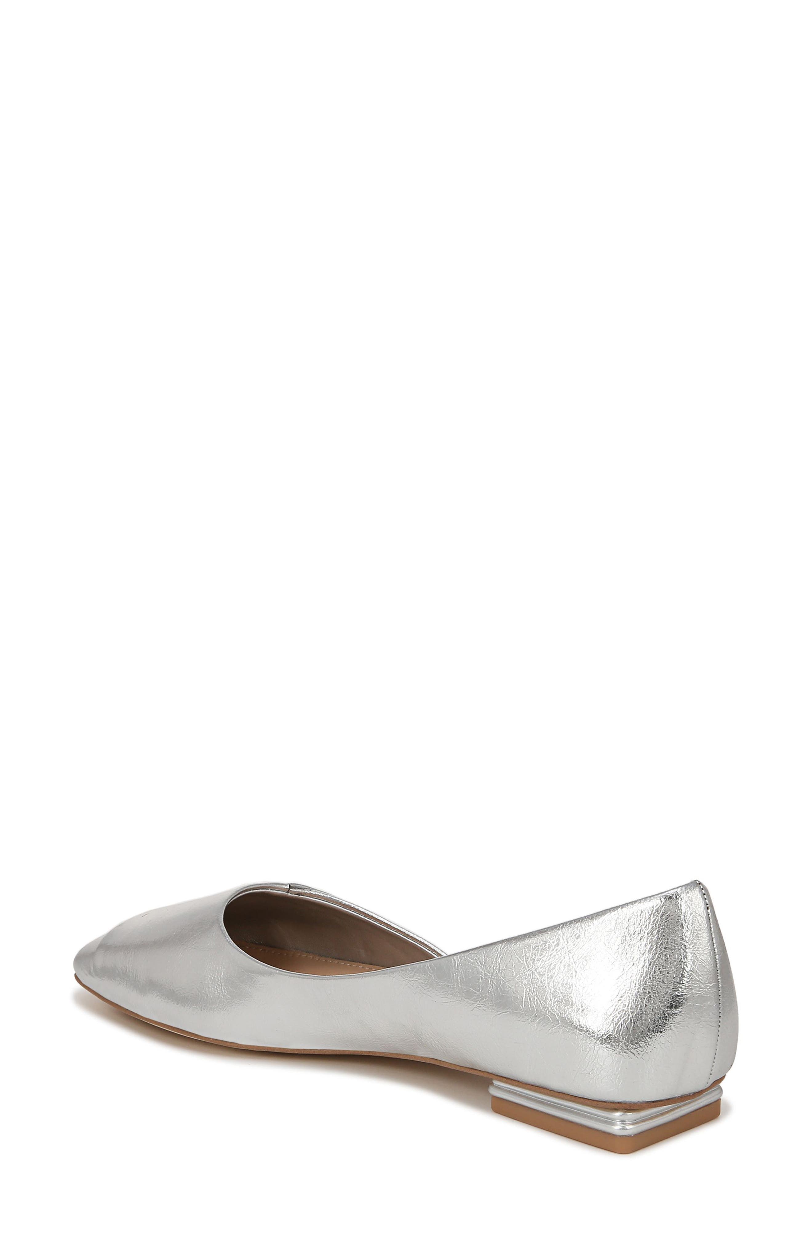 SARTO by Franco Sarto Tracy Half d'Orsay Flat, Alternate, color, Silver