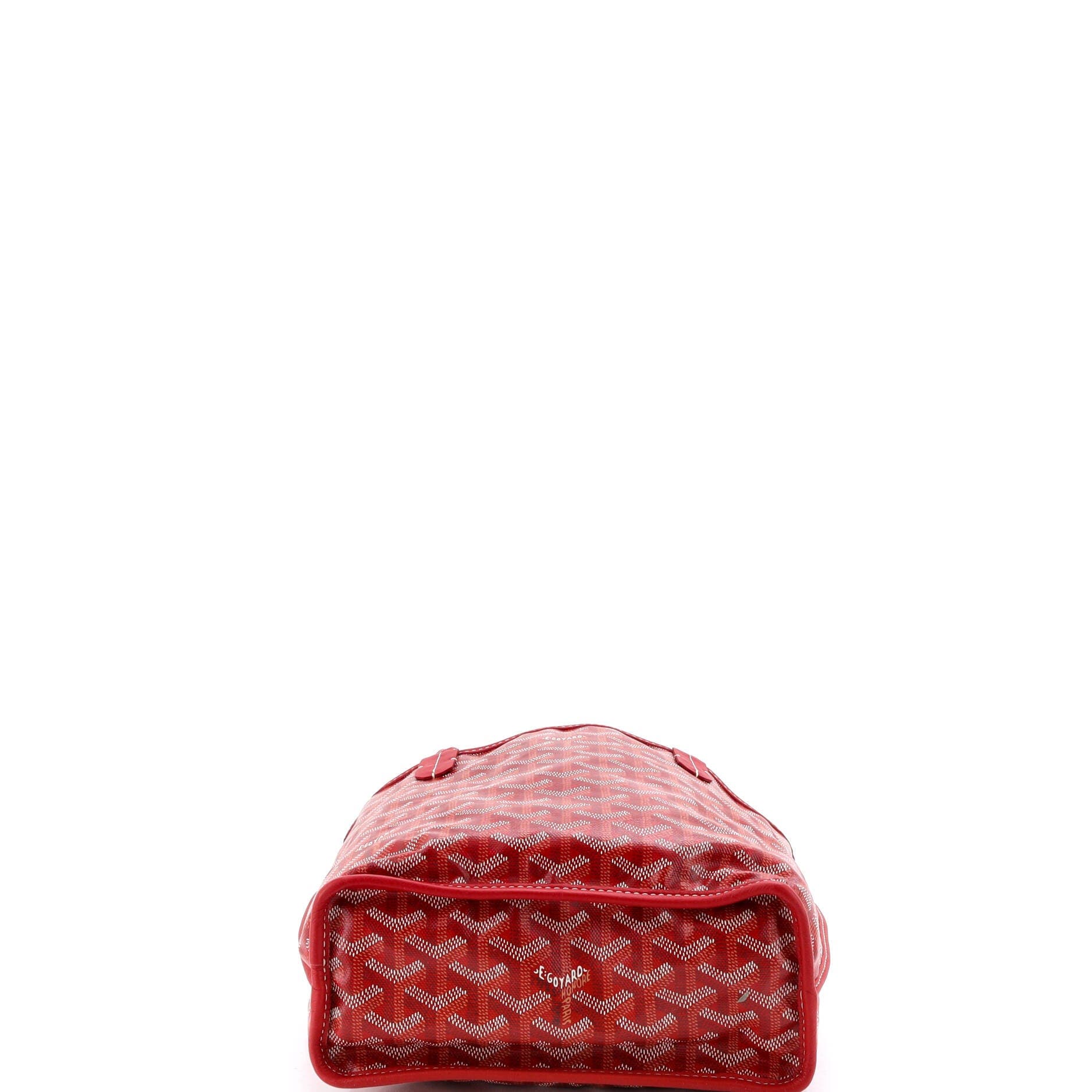 Pre-Owned Goyard Anjou Reversible Tote Coated Canvas Mini, Alternate, color, Red