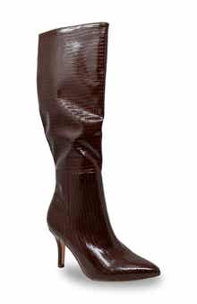 CHASE AND CHLOE Pointed Toe Mid-Calf Boot