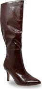 CHASE AND CHLOE Pointed Toe Mid-Calf Boot
