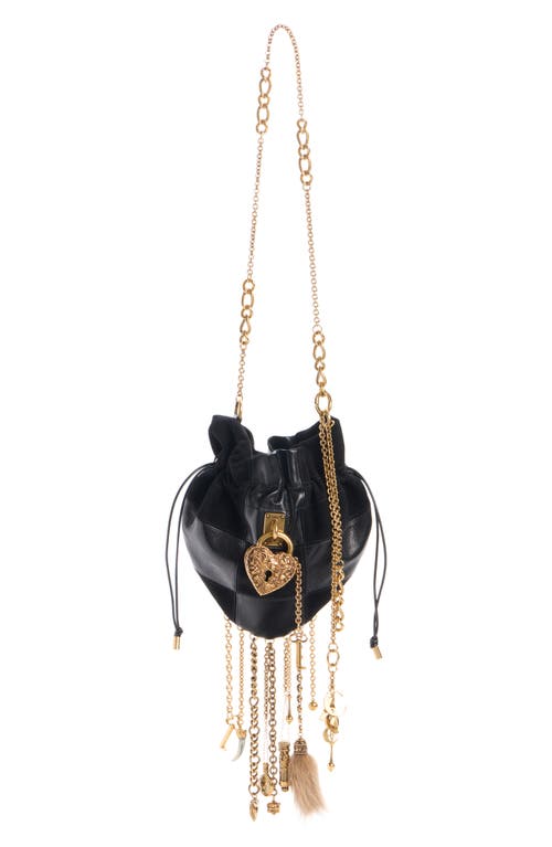 Chloé Chateau Treasures Patchwork Crossbody Bag In Black