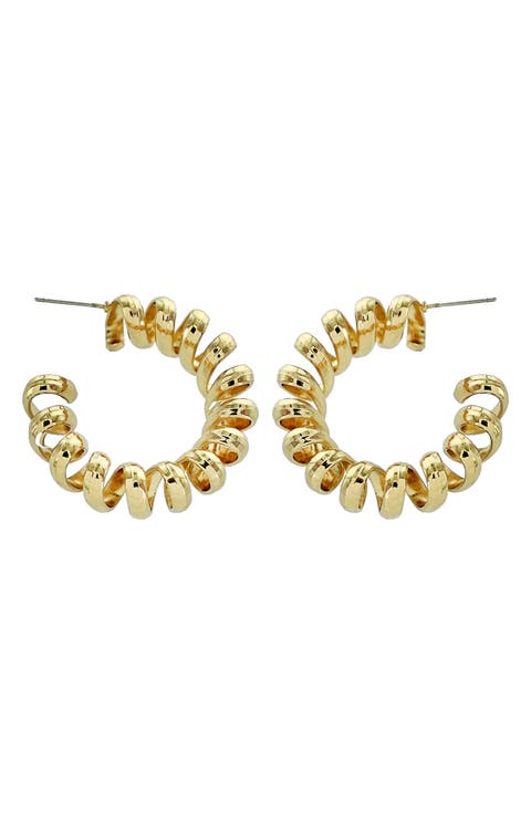 Spiral Hoop Earrings