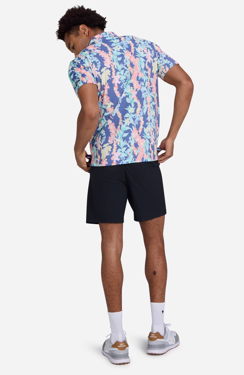 Bad Birdie Core Floral Performance Golf Polo, Alternate, color, Leid