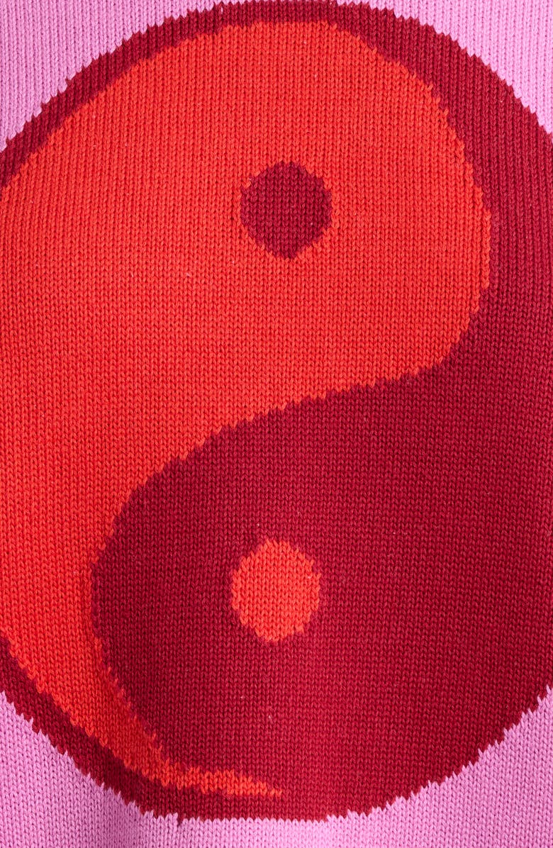 STAUD Giada Cotton Sweater, Alternate, color, Orchid