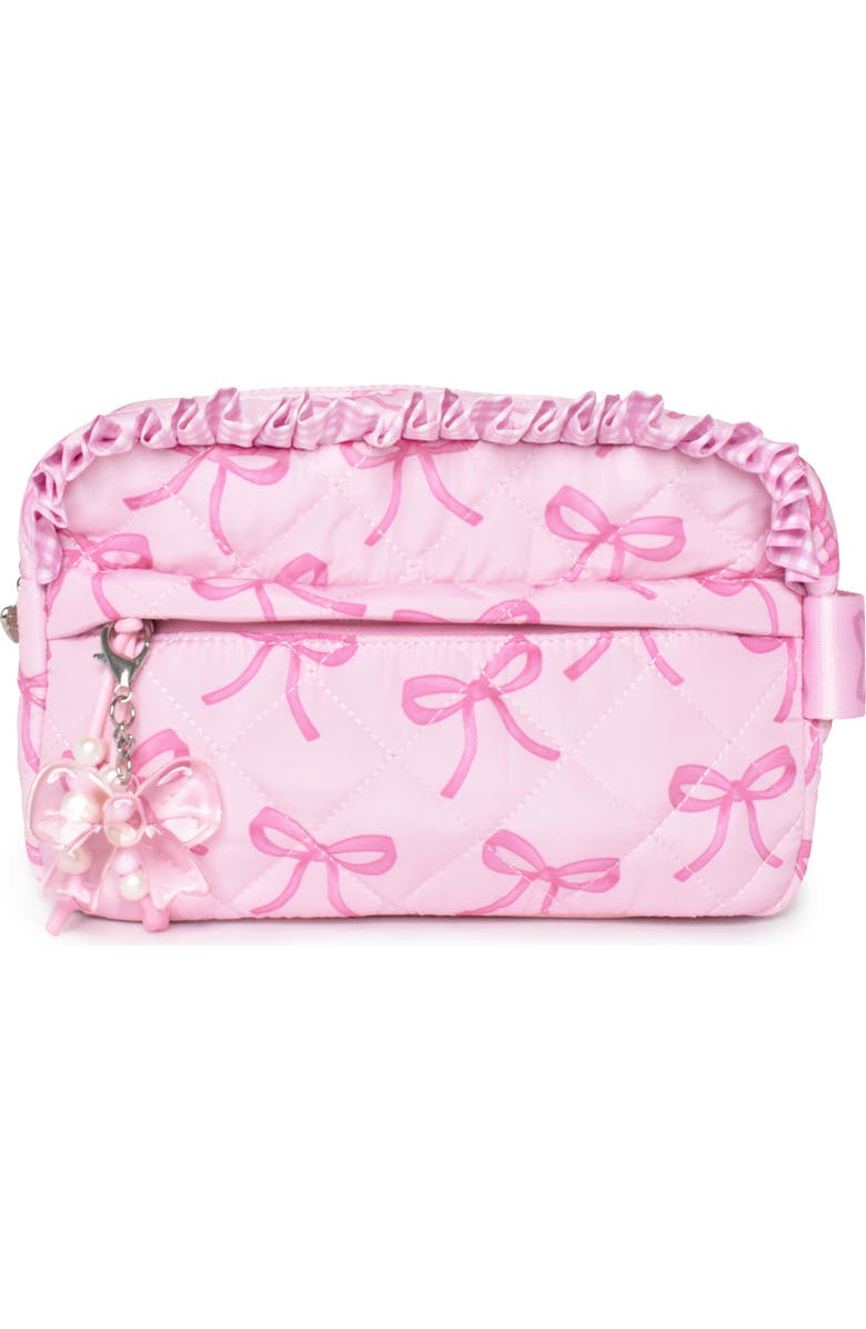 OMG Accessories Kids' Bow Quilt Pouch, Main, color, Lollipop