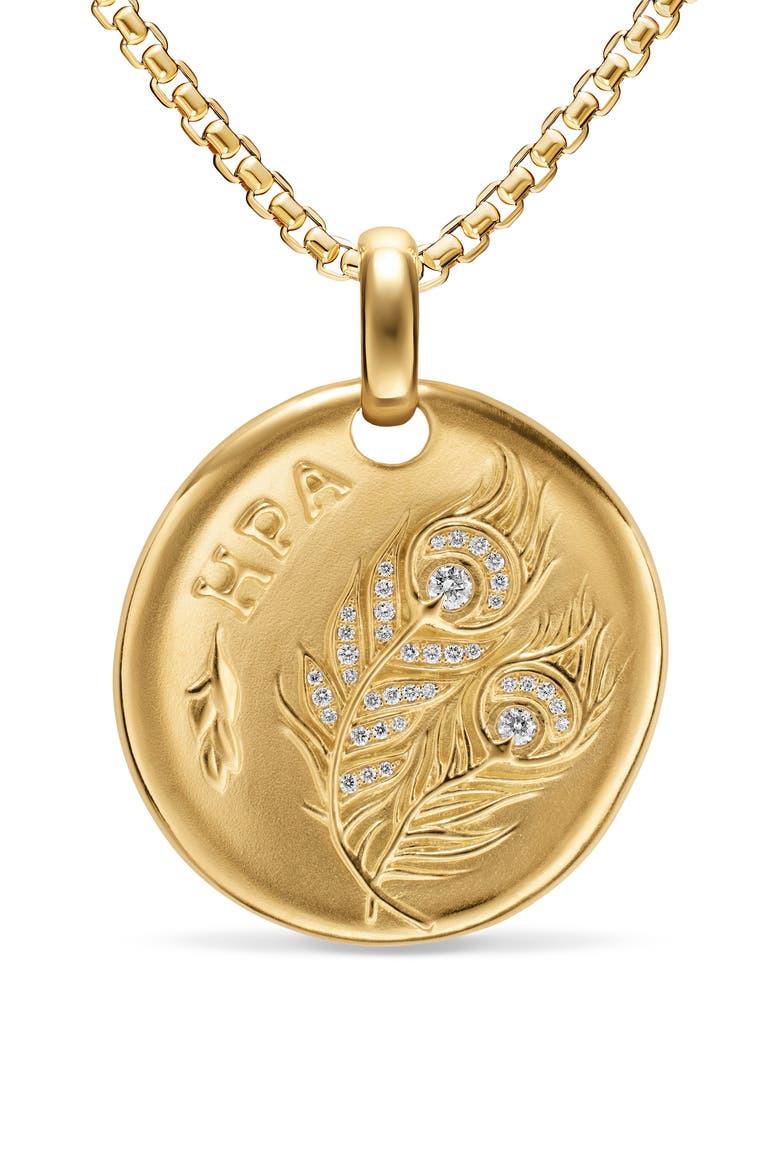 Hera Medallion Amulet, Alternate, color, GOLD