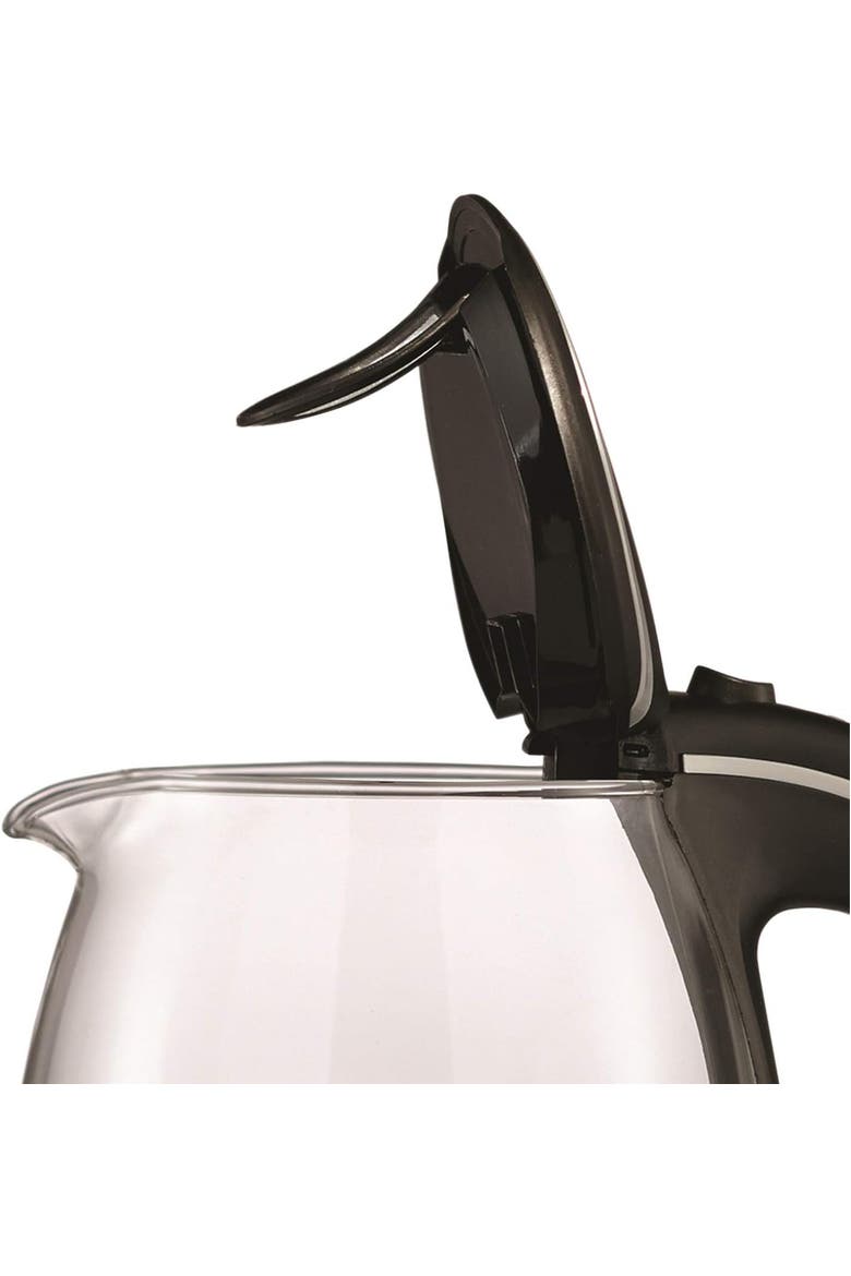 GLASS  KETTLE, Alternate, color, BLACK