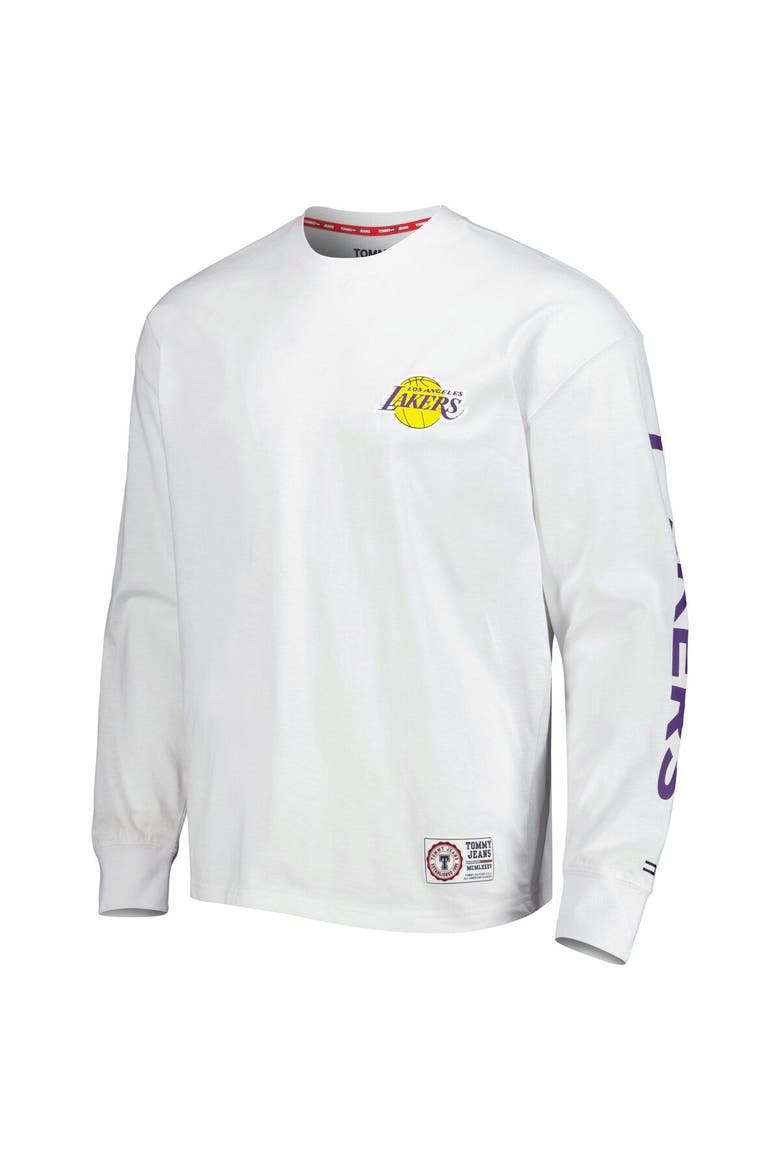 Men's Tommy Jeans Purple/White Los Angeles Lakers Matthew 2 In 1 T-Shirt & Hoodie Combo Set, Alternate, color, Purple