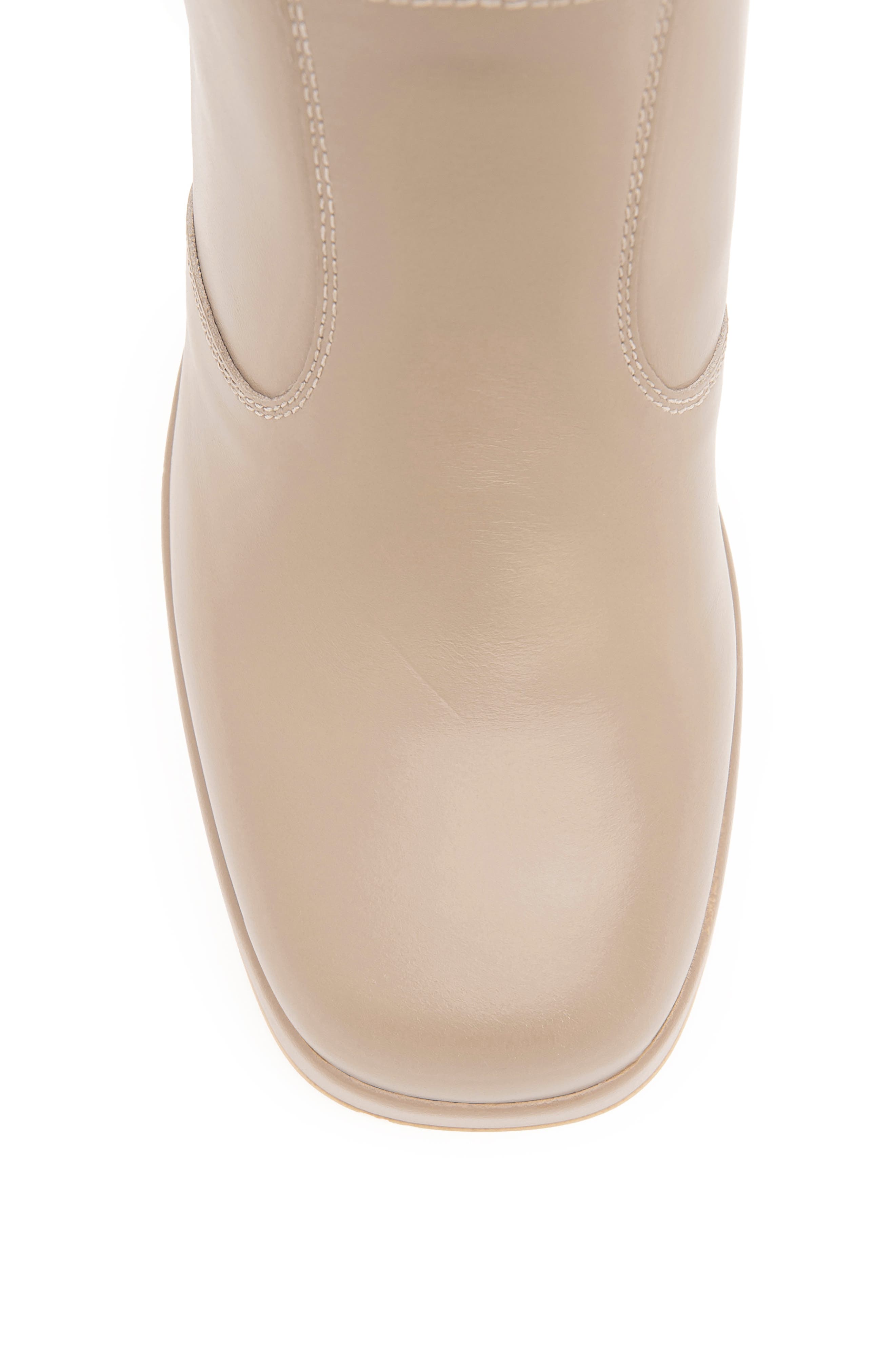 Chain Platform Bootie, Alternate, color, BEIGE/ KHAKI