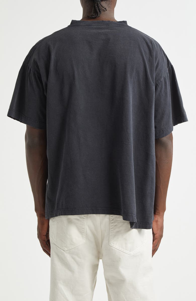 Balenciaga Loop Sports Icon Distressed Boxy Logo Graphic T-Shirt, Alternate, color,
