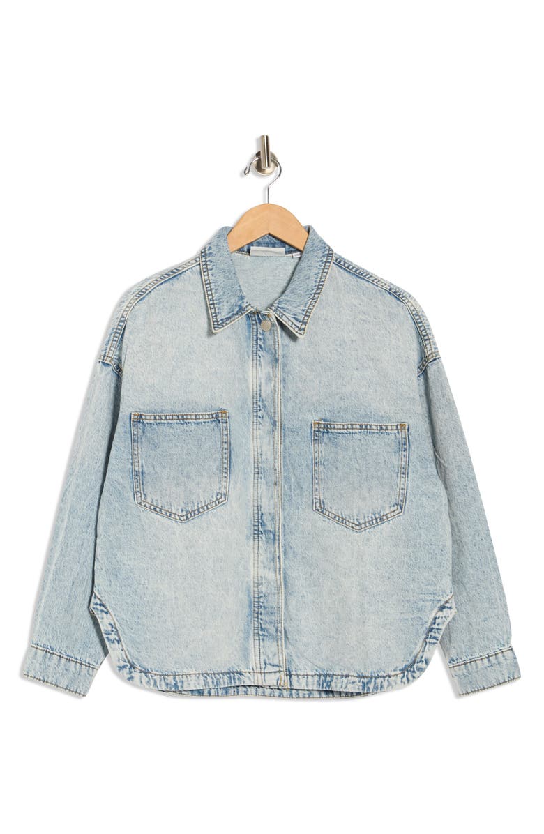 JJXX Jamila Denim Overshirt, Alternate, color, Light Blue Denim