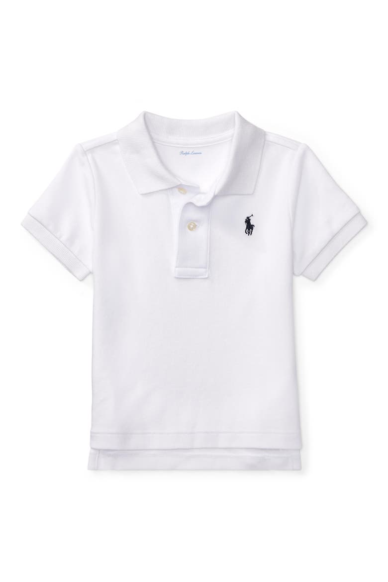 Cotton Polo, Main, color, WHITE