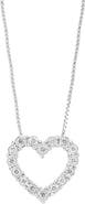 EFFY Sterling Silver Diamond Heart Pendant Necklace