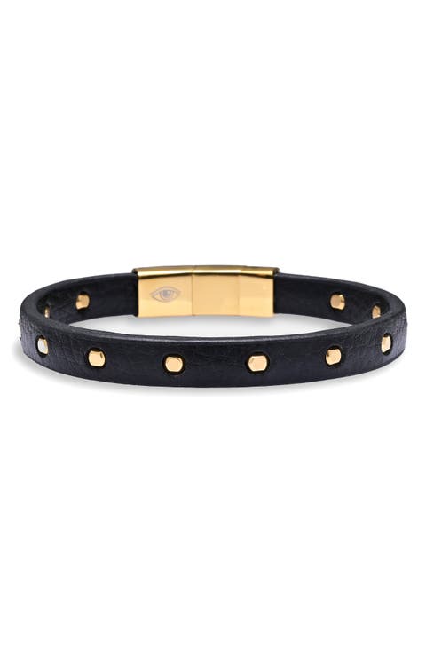 Studded Leather Bracelet