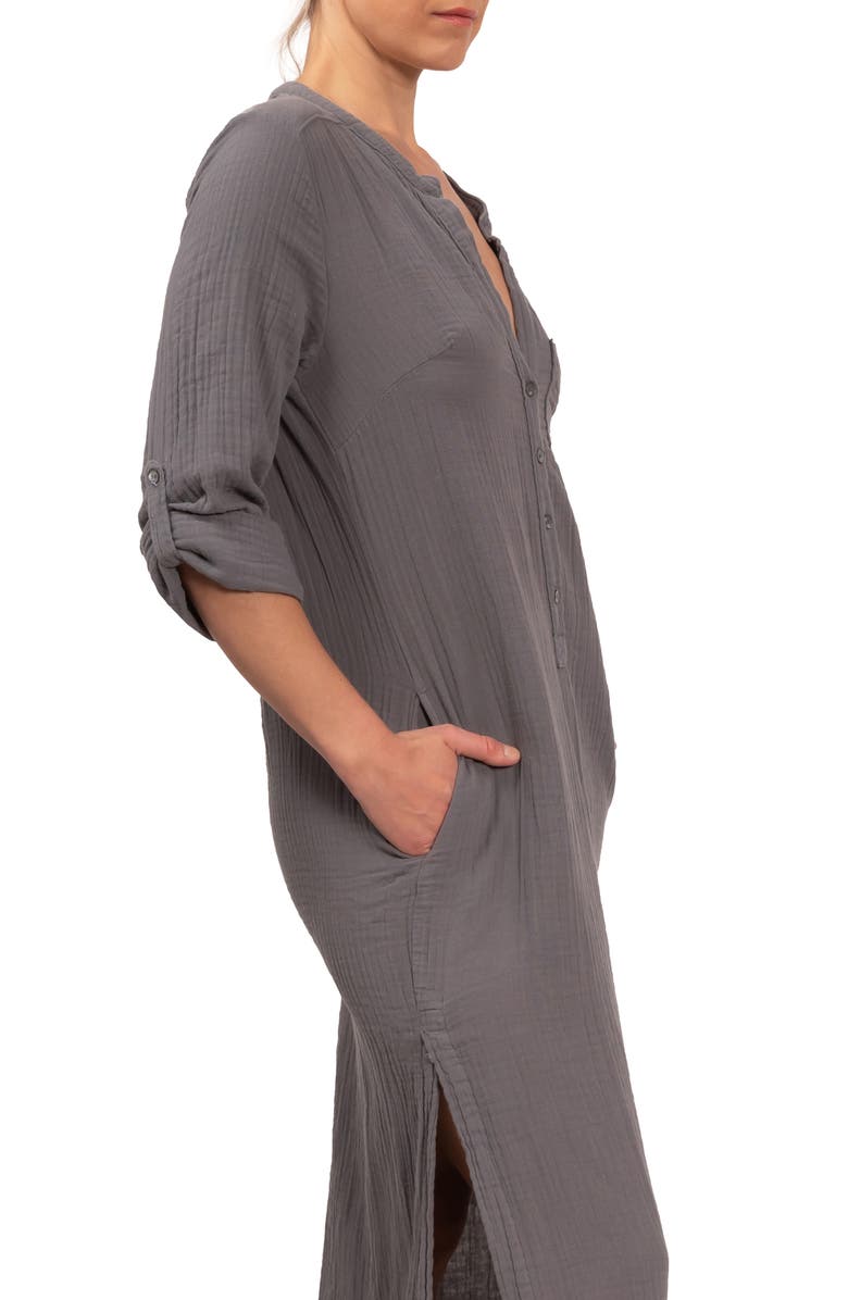 Everyday Ritual Tracey Cotton Caftan, Alternate, color, 