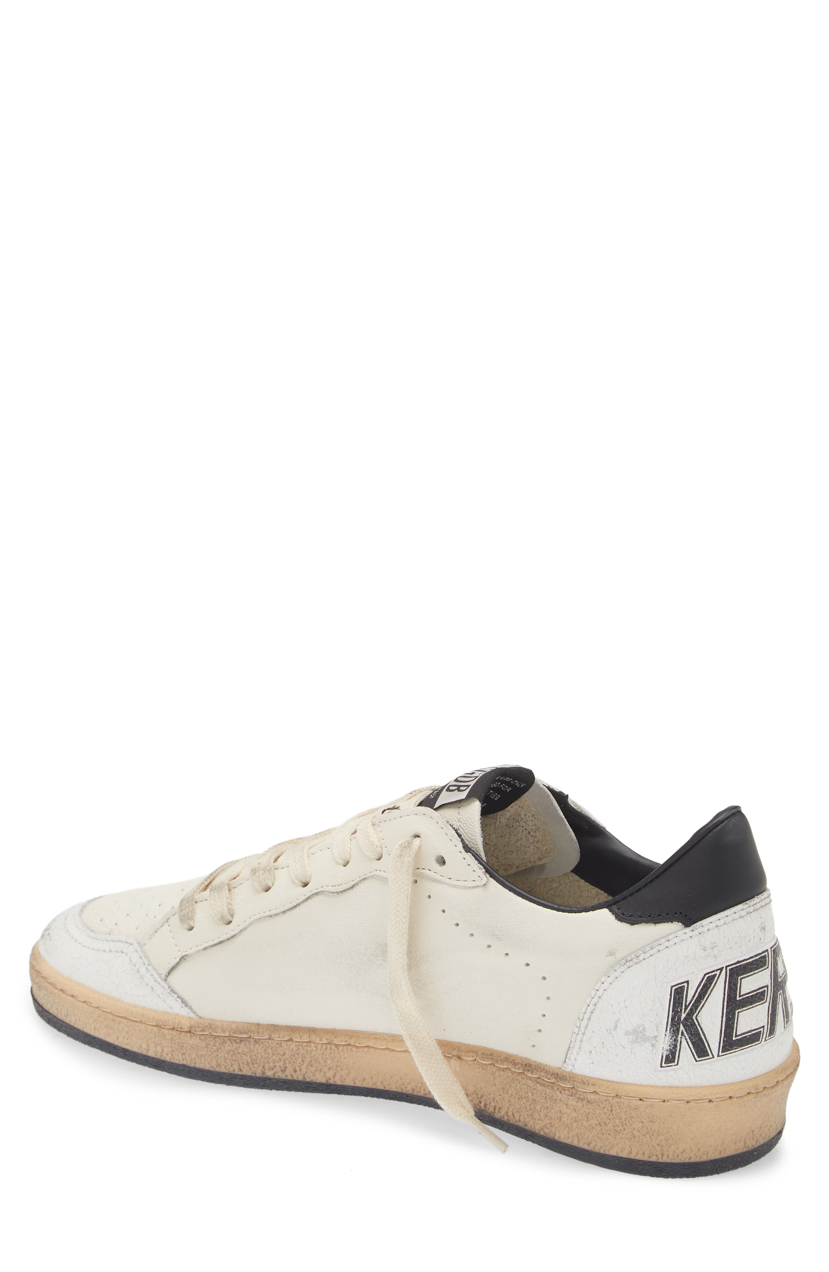 Golden Goose Ball Star Low Top Sneaker, Alternate, color, White/ Black